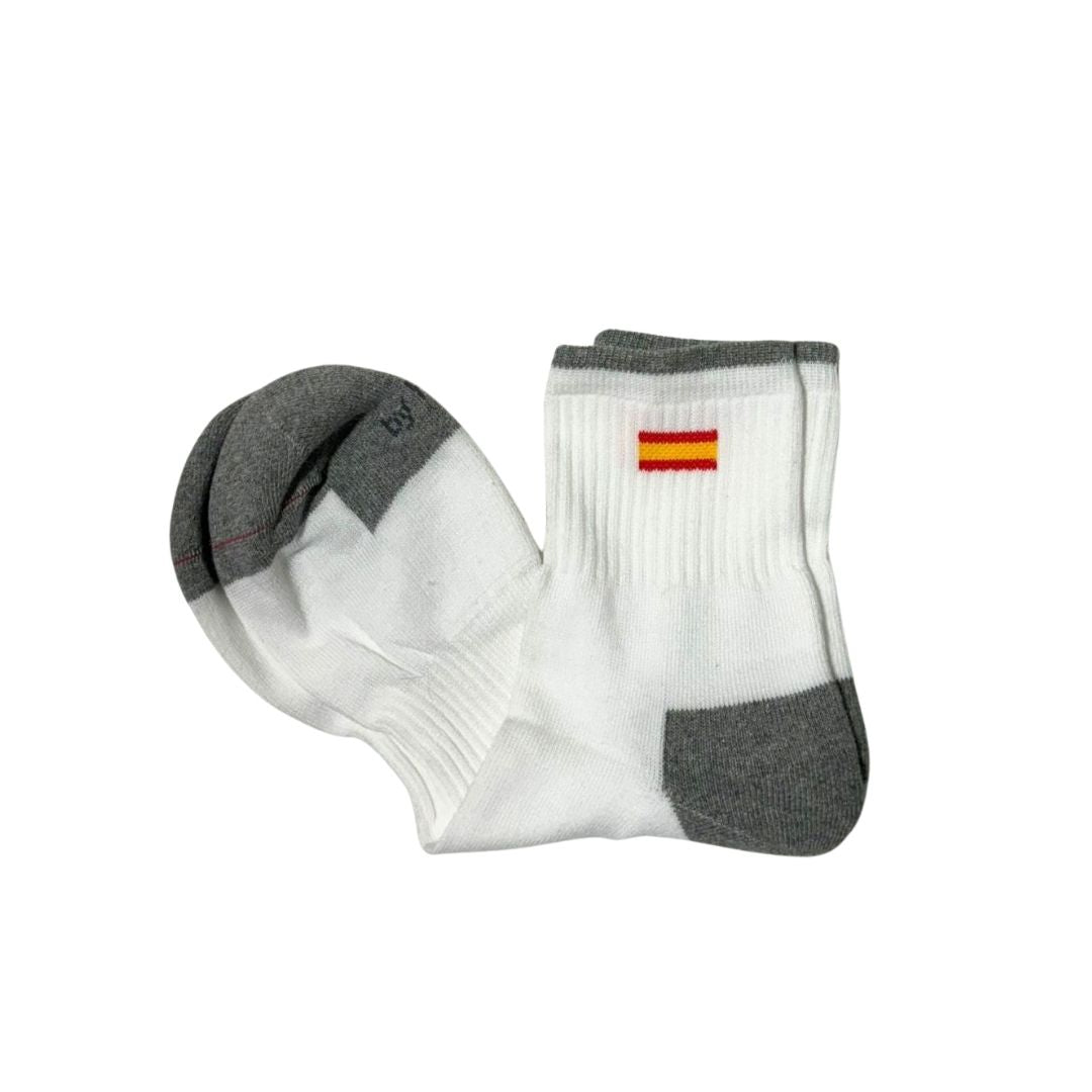 Comprar Calcetines bandera España Blanco bajo Bandera España La Flamenca de Borgoña Patricia Muñoz VOX