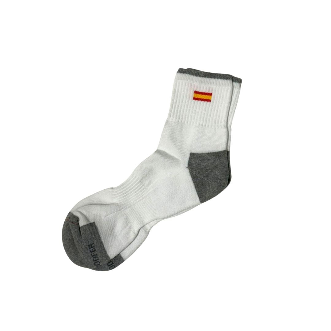 Comprar Calcetines bandera España Blanco bajo Bandera España La Flamenca de Borgoña Patricia Muñoz VOX