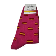 Comprar Calcetines Bandera España rosa capote Bandera España La Flamenca de Borgoña Patricia Muñoz VOX