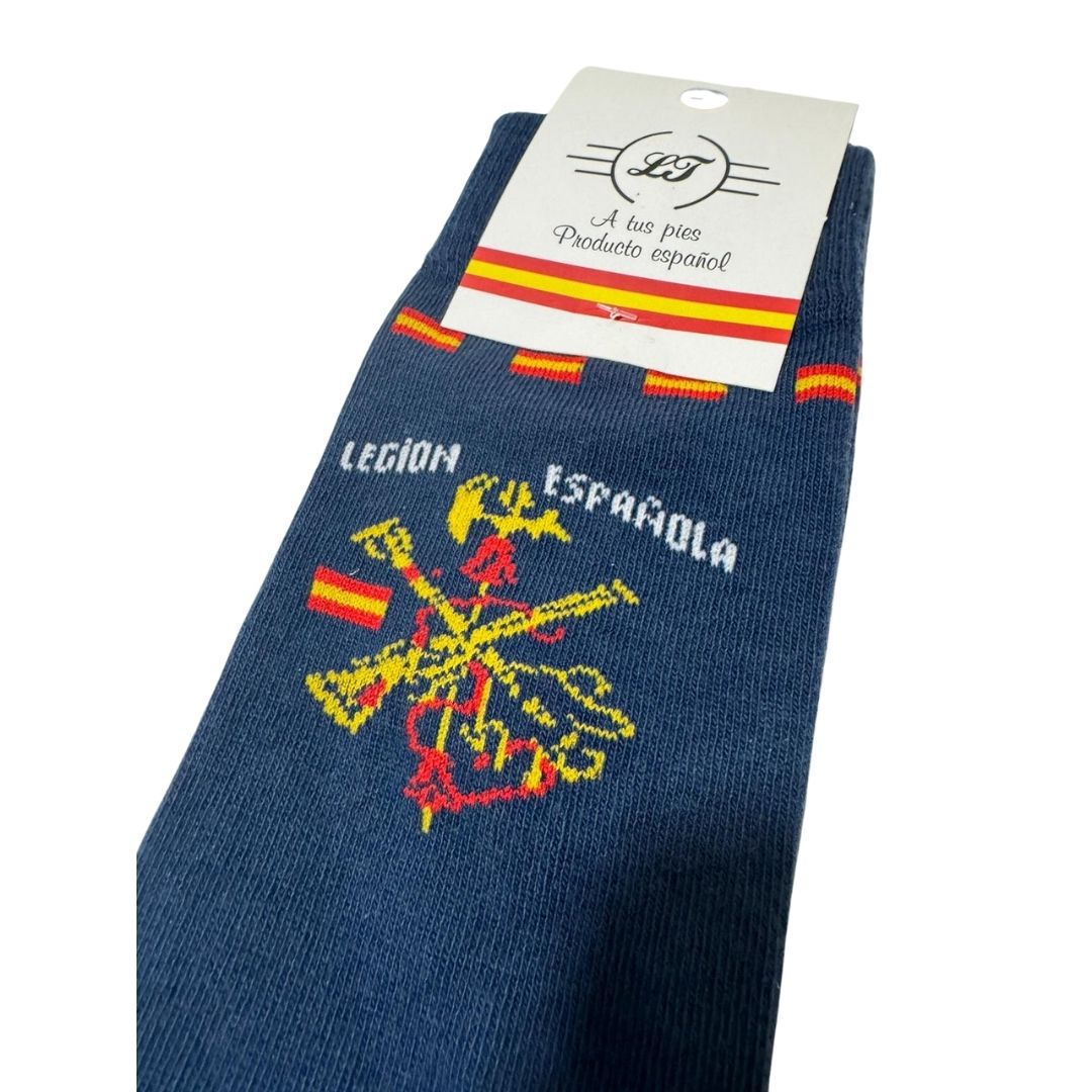 Comprar Calcetines Legión Española - Azul Bandera España La Flamenca de Borgoña Patricia Muñoz VOX