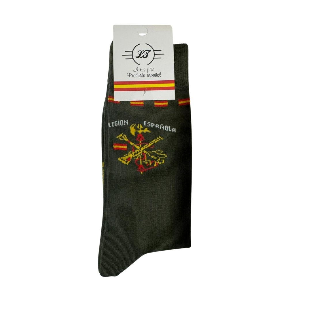 Calcetines Legión española con bandera España - LaFlamencadeBorgoña