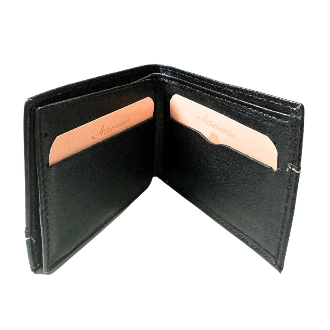 Cartera Placa Policía Nacional negra España pespunte blanco - LaFlamencadeBorgoña