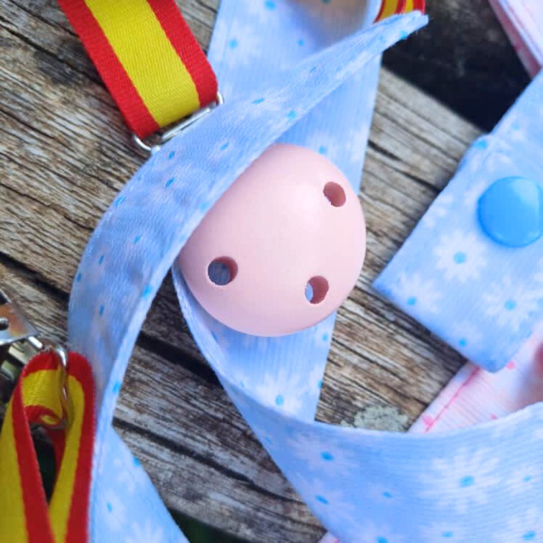 Chupetero Bandera de España para Bebé - LaFlamencadeBorgoña