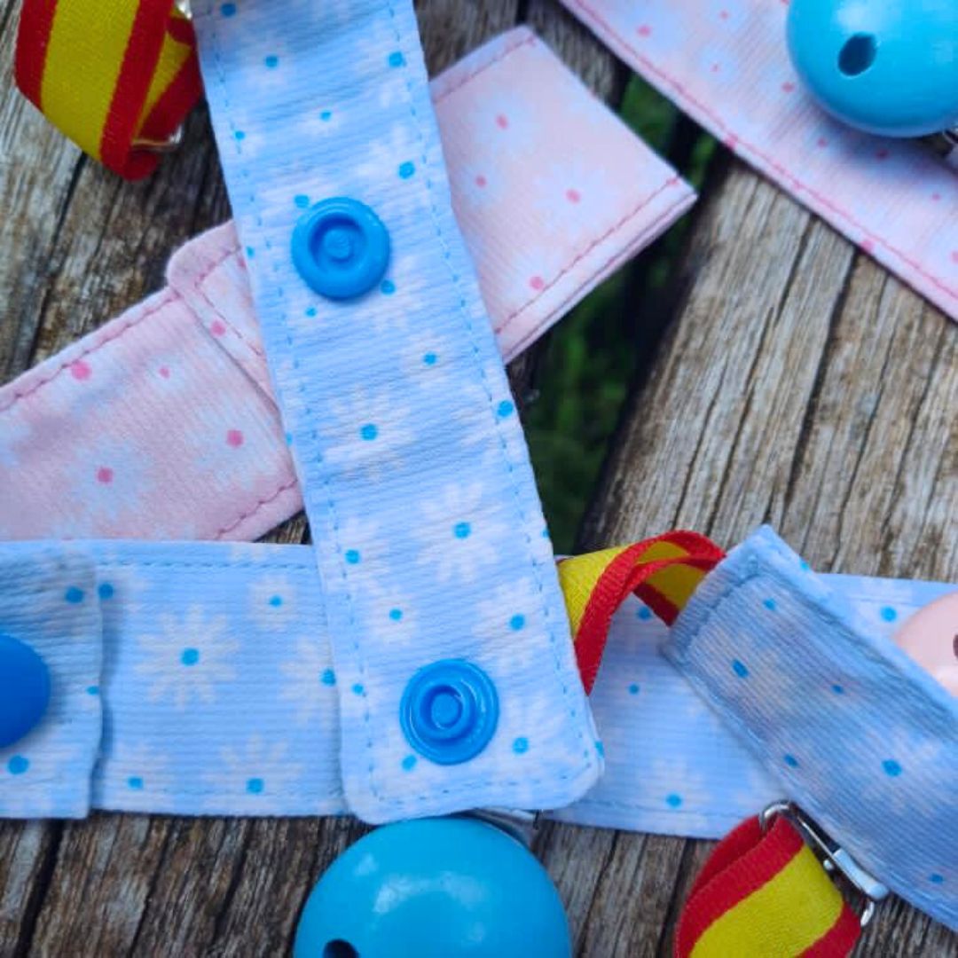 Chupetero Bandera de España para Bebé - LaFlamencadeBorgoña