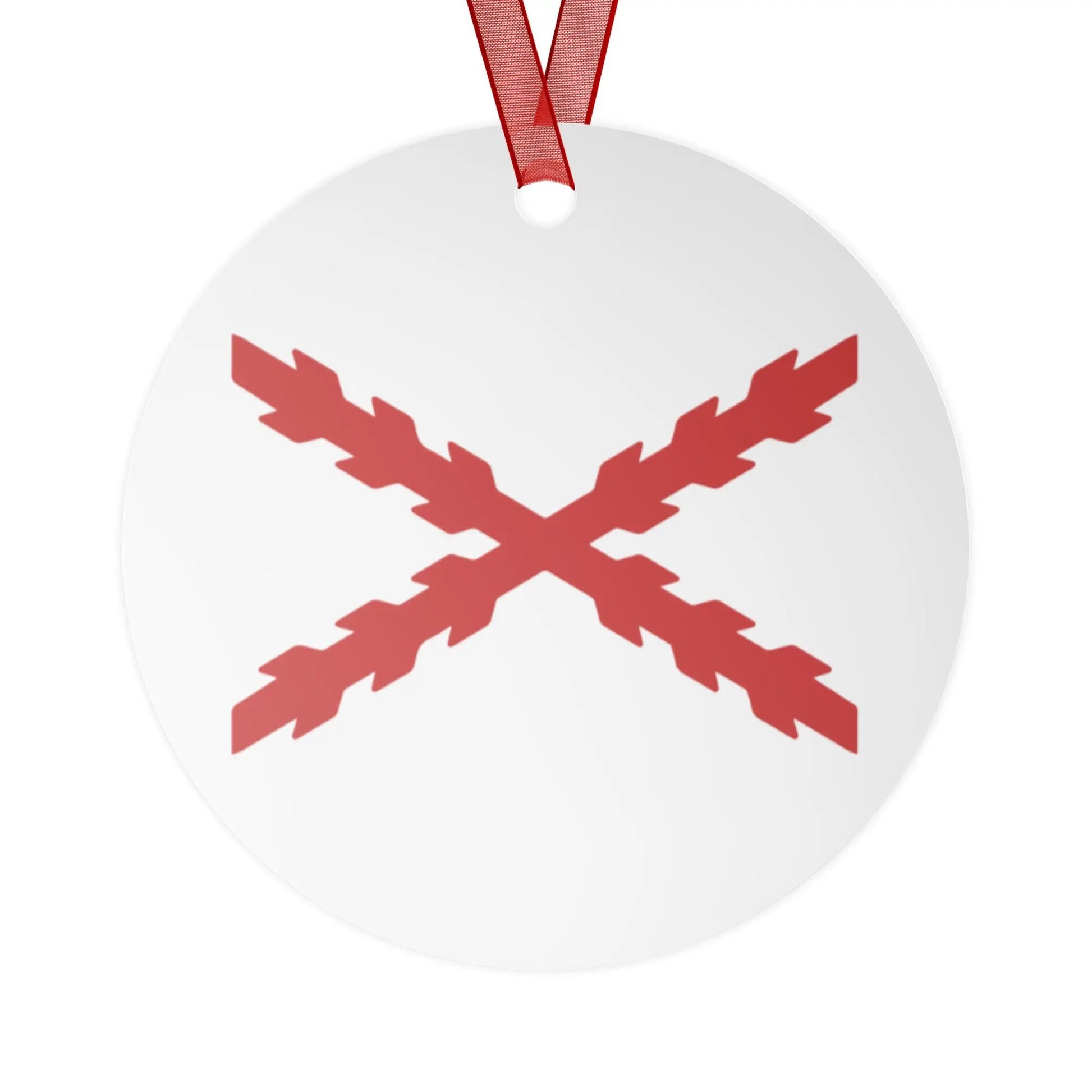 Comprar Adornos de cerámica a doble cara para Árbol de Navidad - Cruz de Borgoña La Flamenca de Borgoña Bandera España