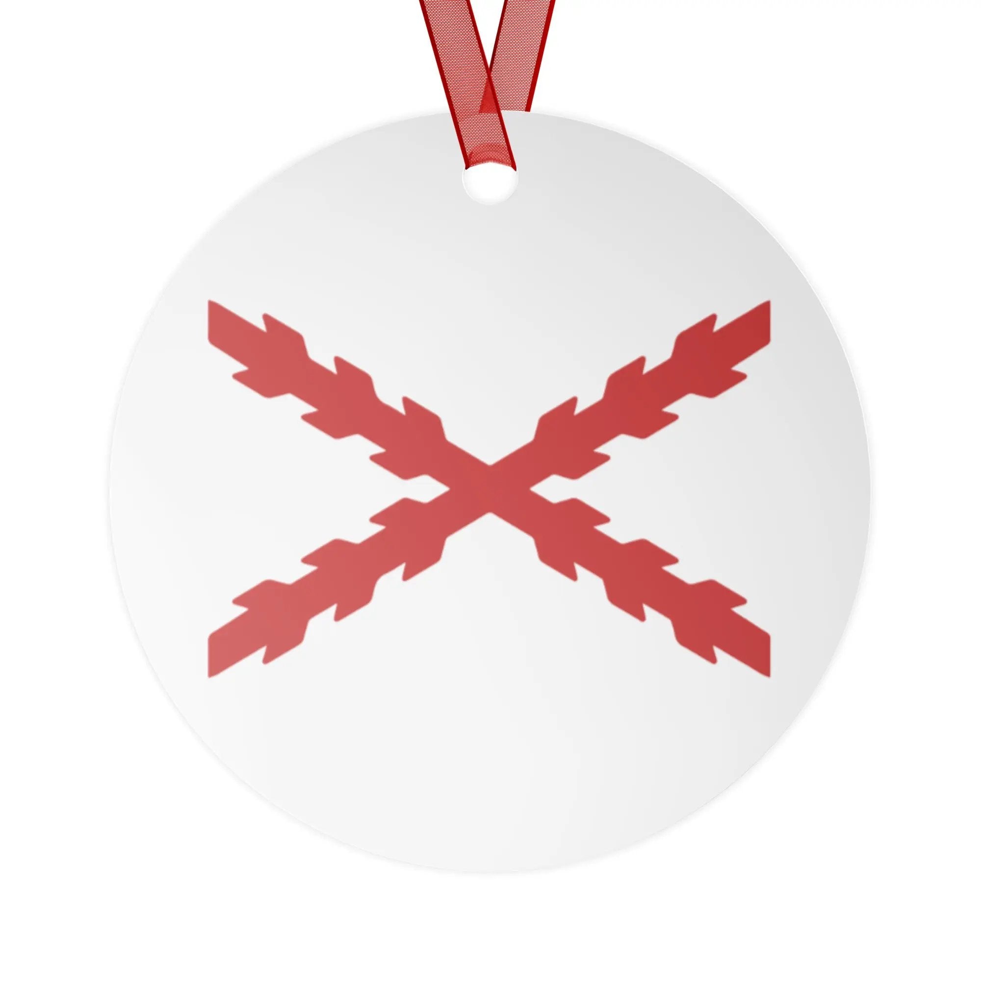 Comprar Adornos de cerámica a doble cara para Árbol de Navidad - Cruz de Borgoña La Flamenca de Borgoña Bandera España