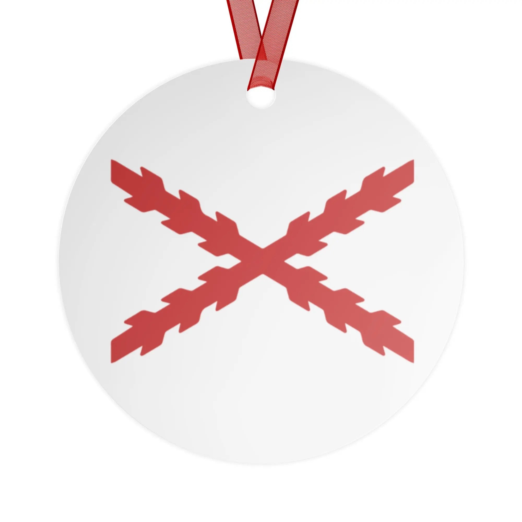 Comprar Adornos de cerámica a doble cara para Árbol de Navidad - Cruz de Borgoña La Flamenca de Borgoña Bandera España