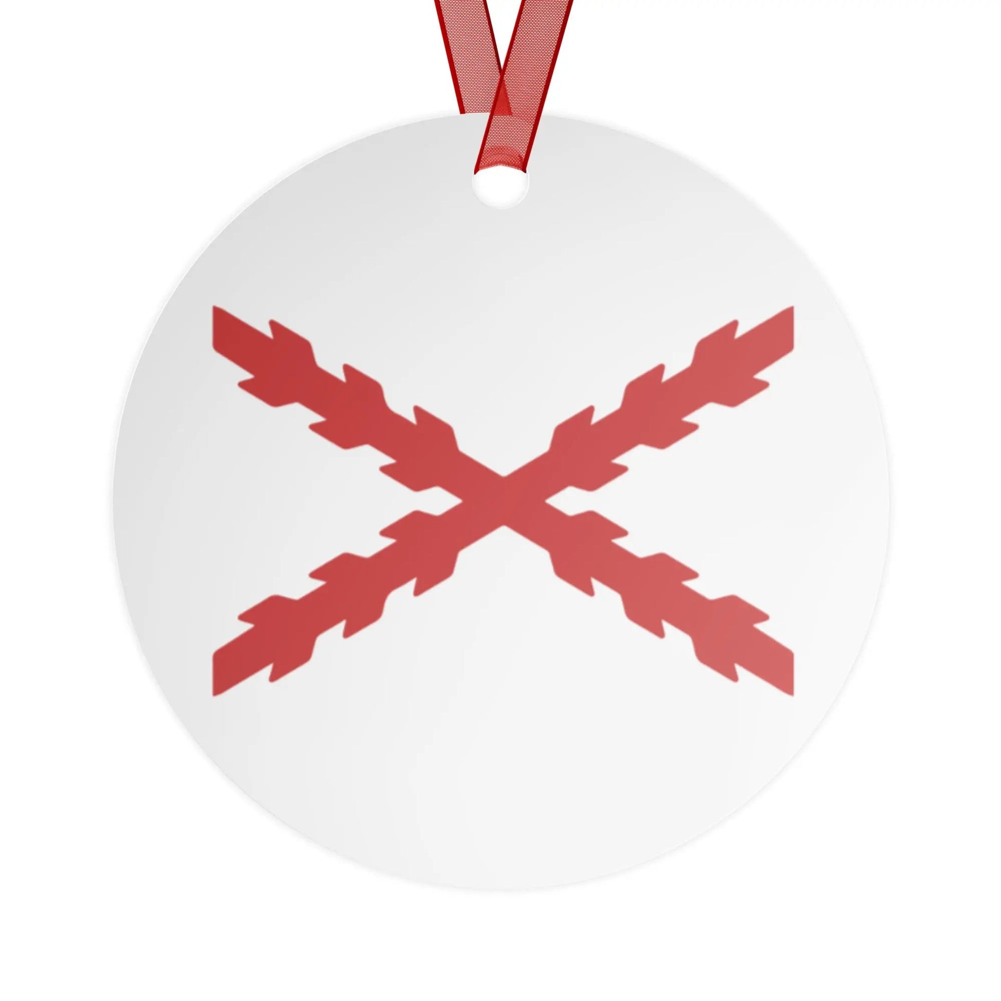 Comprar Adornos de cerámica a doble cara para Árbol de Navidad - Cruz de Borgoña La Flamenca de Borgoña Bandera España