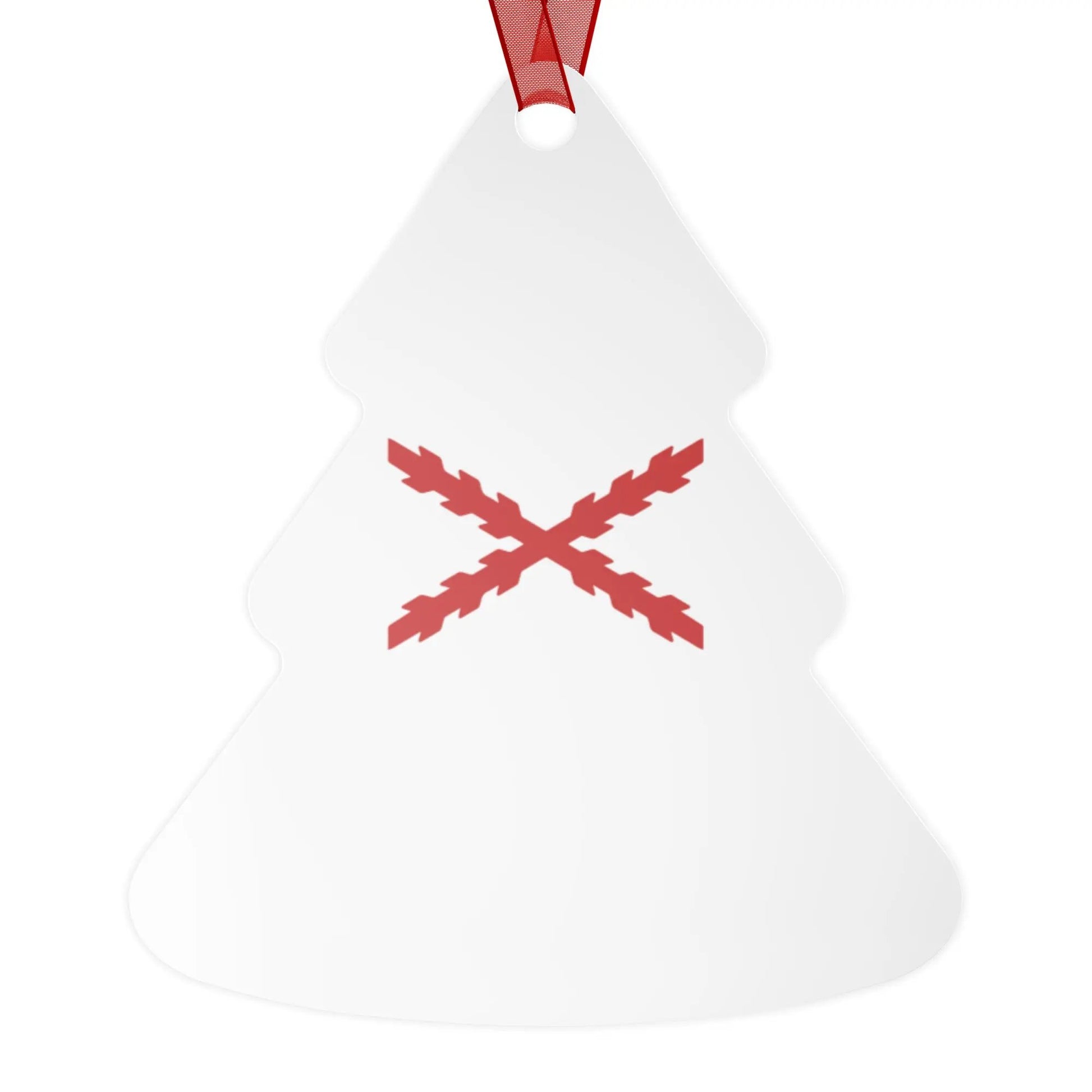 Comprar Adornos de cerámica a doble cara para Árbol de Navidad - Cruz de Borgoña La Flamenca de Borgoña Bandera España