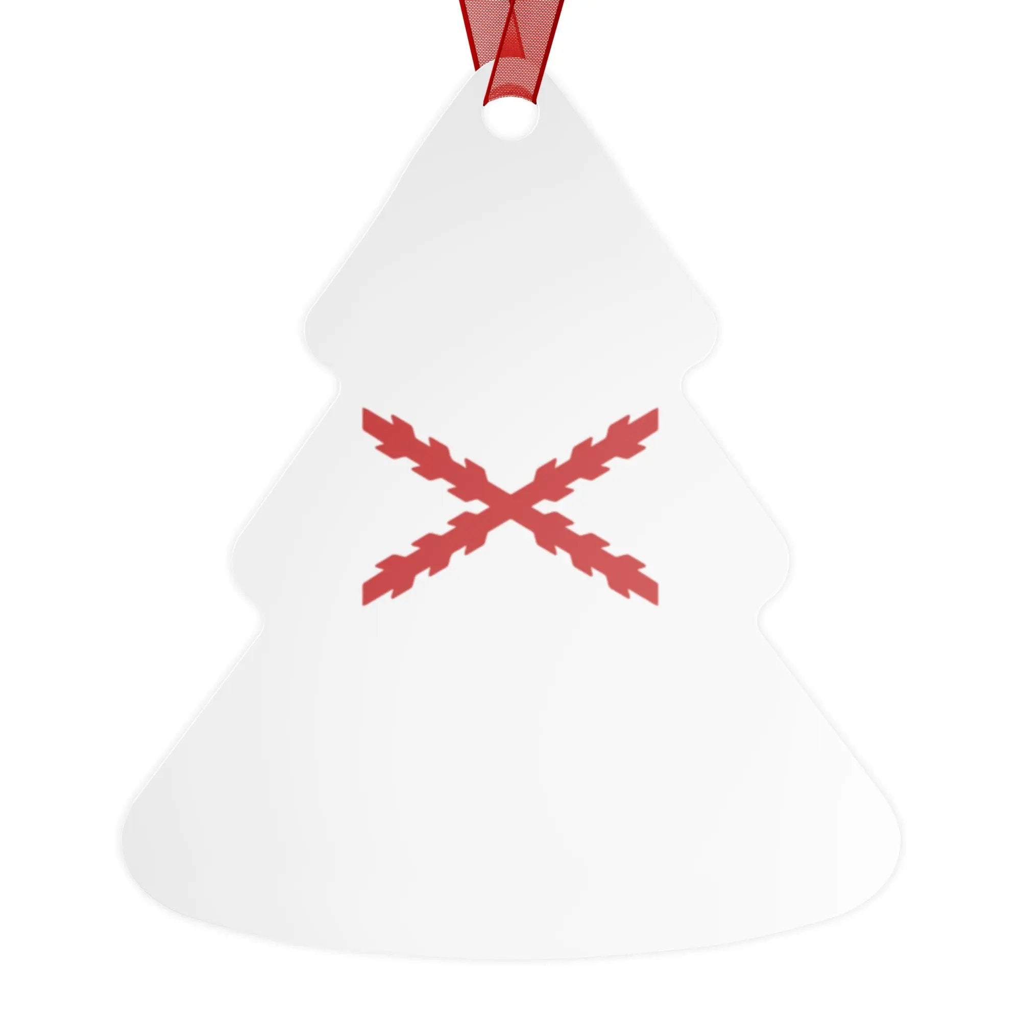 Comprar Adornos de cerámica a doble cara para Árbol de Navidad - Cruz de Borgoña La Flamenca de Borgoña Bandera España