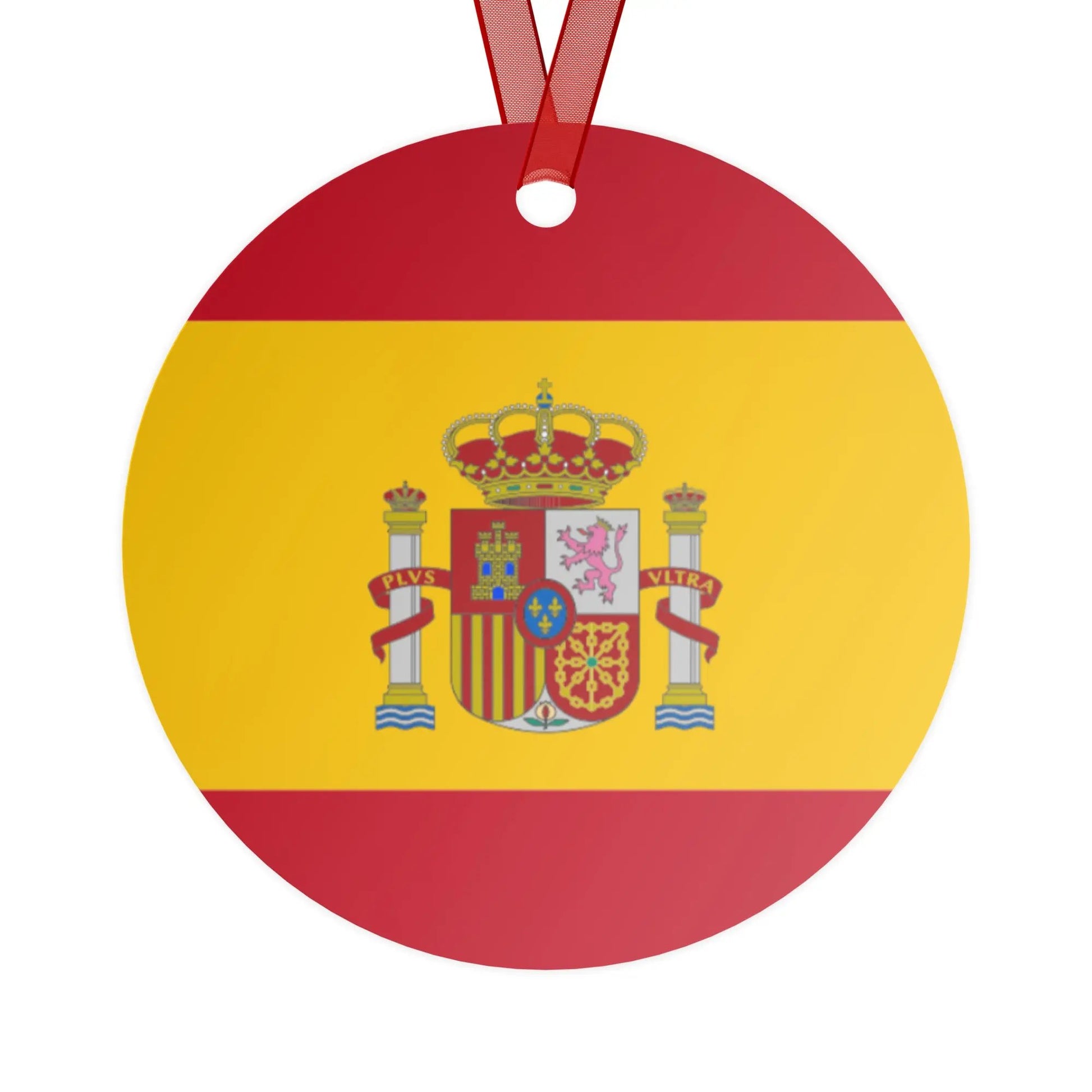 Comprar Adornos de cerámica a doble cara para Árbol de Navidad La Flamenca de Borgoña Bandera España