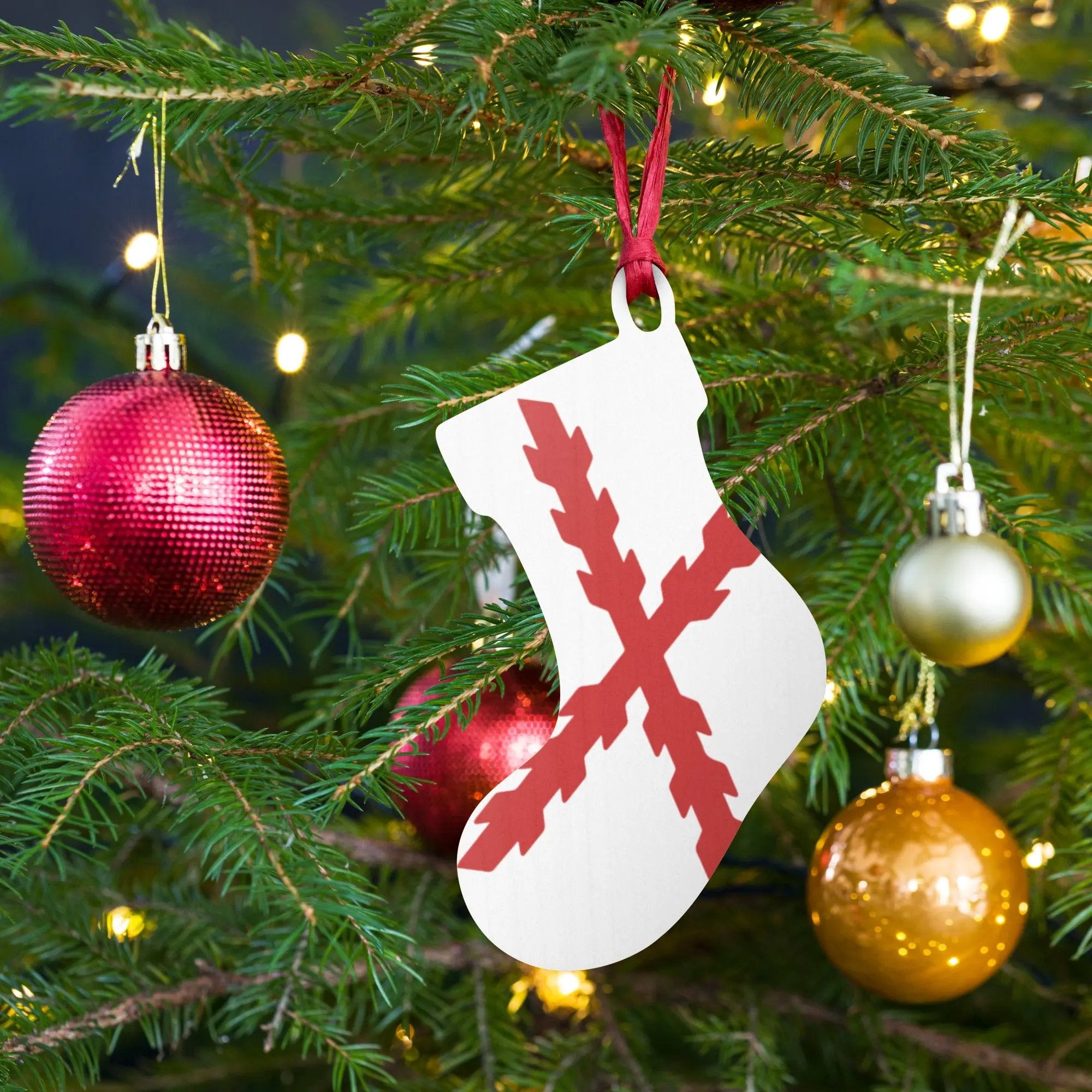 Comprar Adornos de madera para Árbol de Navidad - Cruz de Borgoña La Flamenca de Borgoña Bandera España