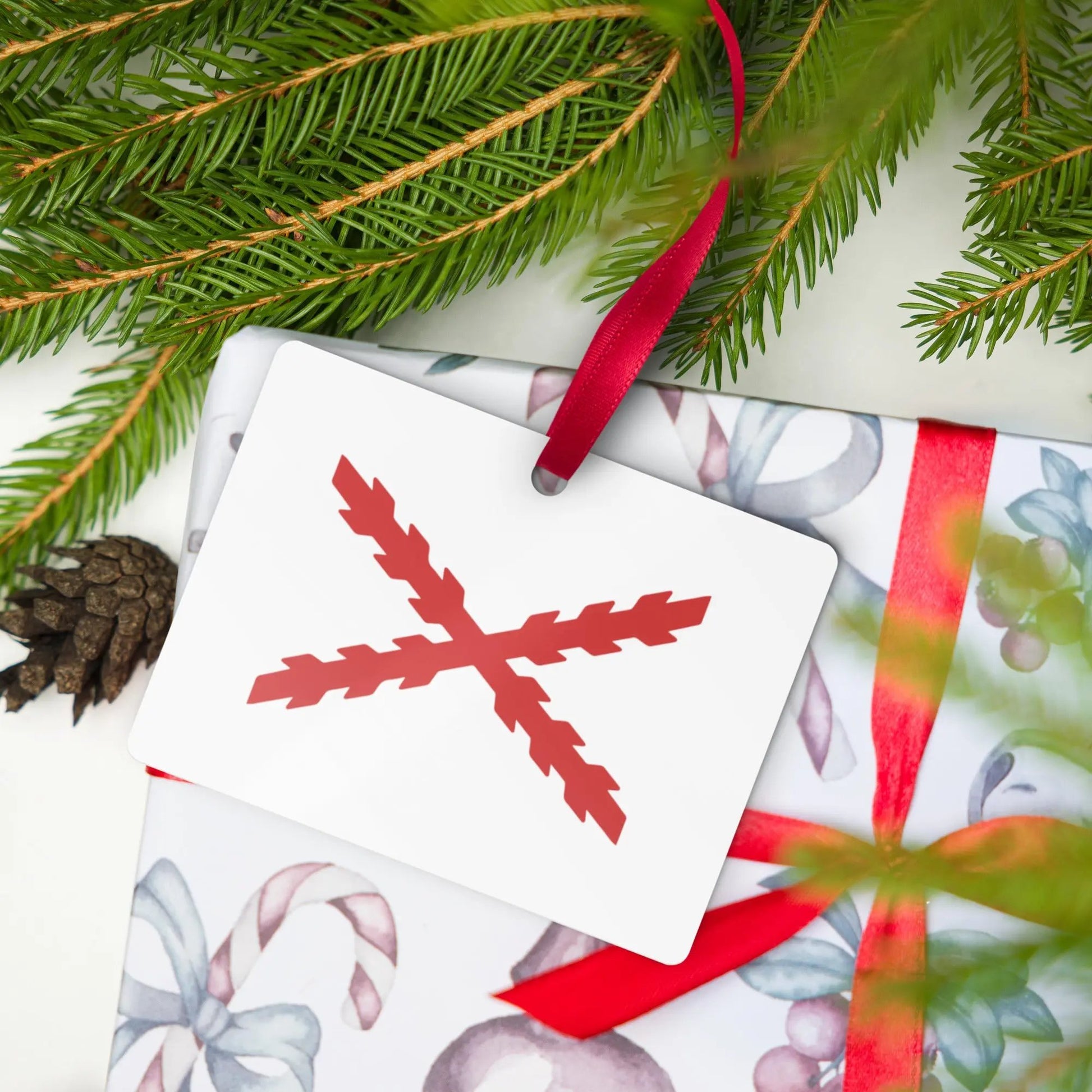 Comprar Adornos metálicos para Árbol de Navidad - Cruz de Borgoña La Flamenca de Borgoña Bandera España