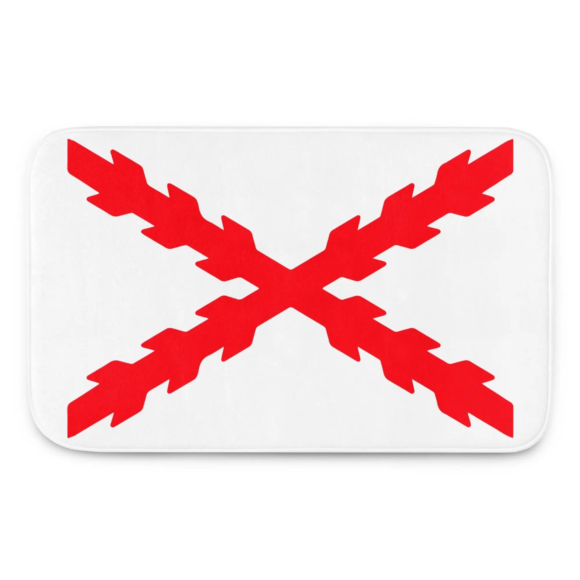 Comprar Alfombrilla de baño viscoelástica Cruz de Borgoña La Flamenca de Borgoña Bandera España