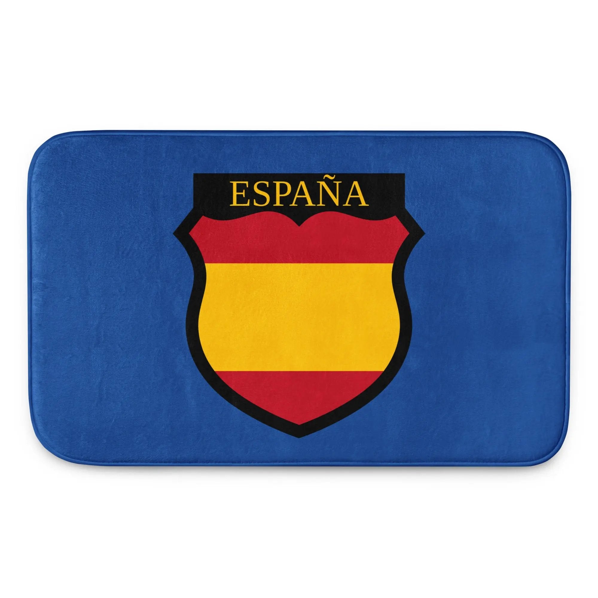 Comprar Alfombrilla de baño viscoelástica División Azul La Flamenca de Borgoña Bandera España