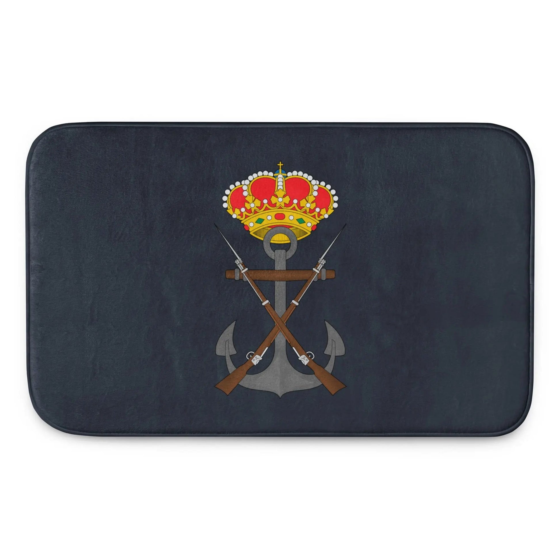 Comprar Alfombrilla de baño viscoelástica Infantería de Marina La Flamenca de Borgoña Bandera España