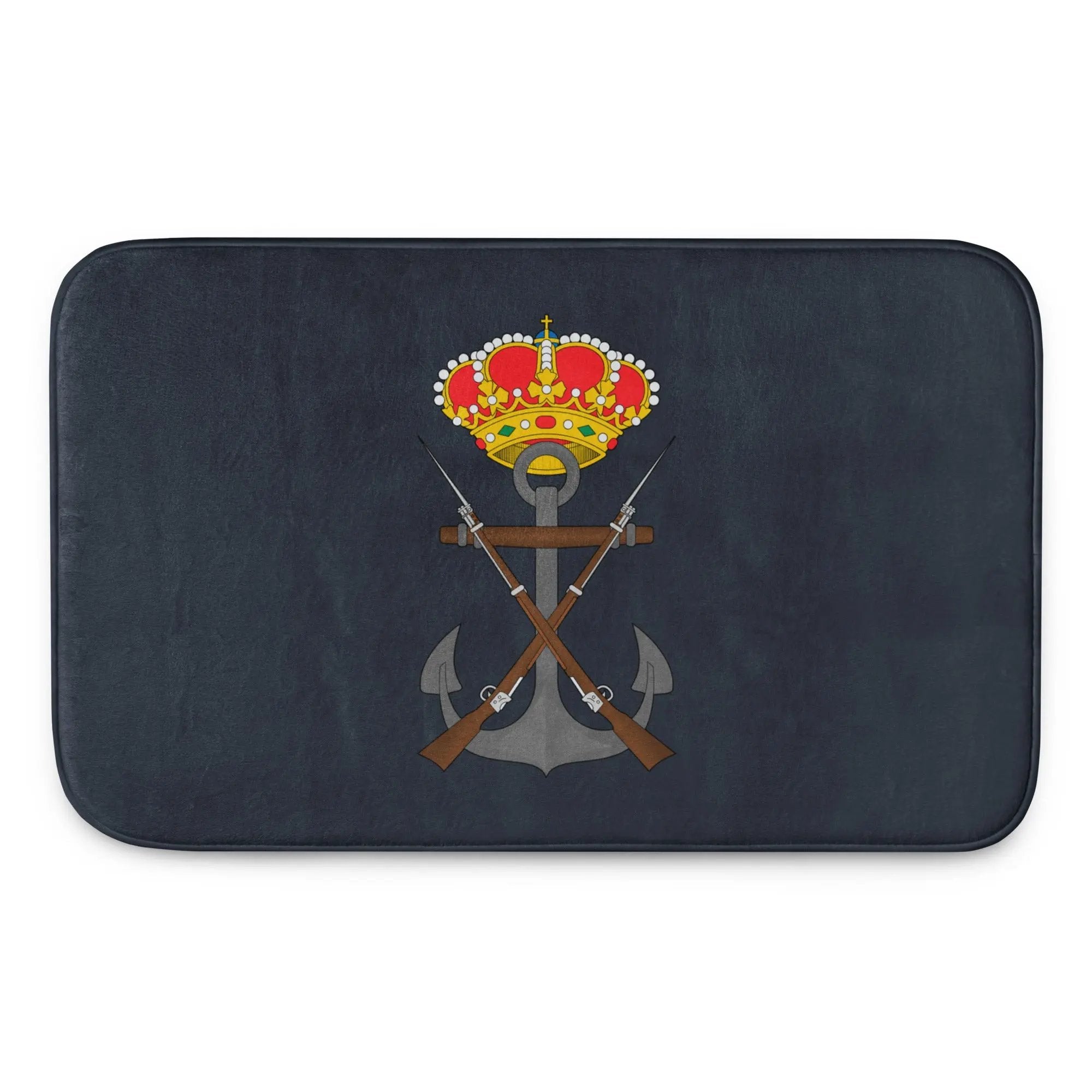 Comprar Alfombrilla de baño viscoelástica Infantería de Marina La Flamenca de Borgoña Bandera España