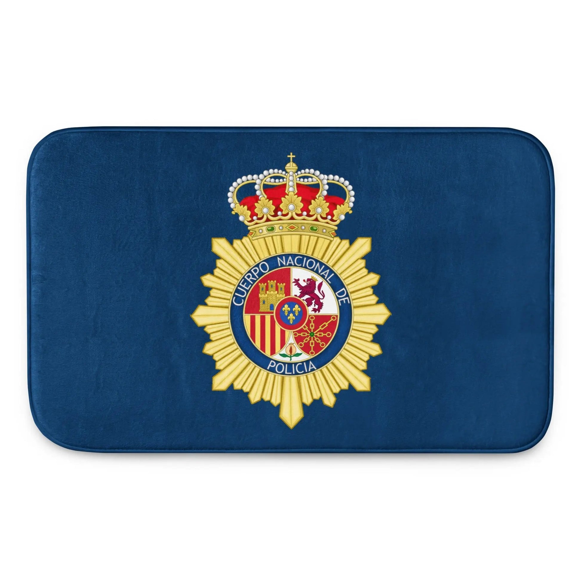 Comprar Alfombrilla de baño viscoelástica Policía Nacional La Flamenca de Borgoña Bandera España