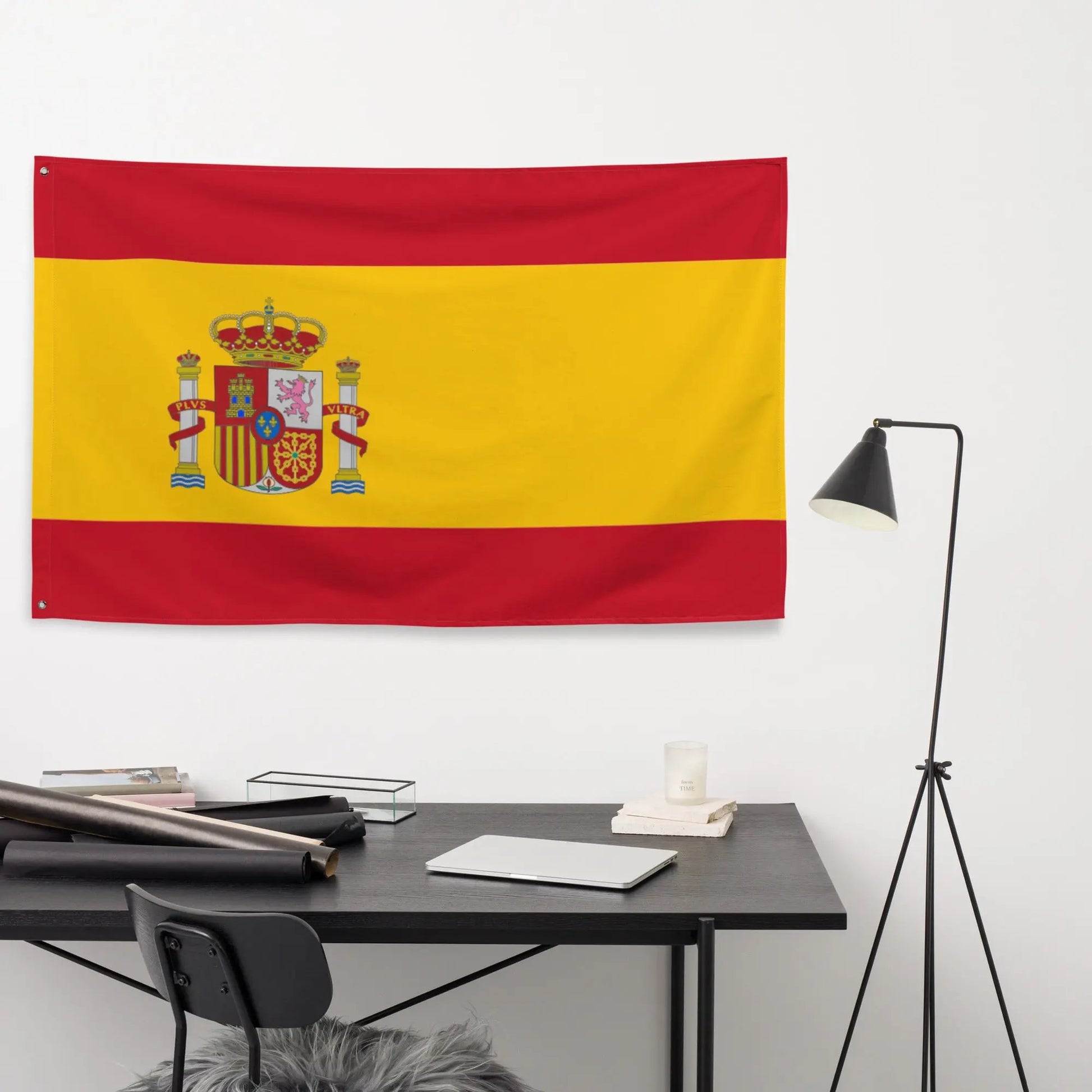 Comprar Bandera Bandera España con escudo La Flamenca de Borgoña Bandera España