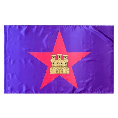 Comprar Bandera Pendón Estrellado 150 x 90 cm (Satén) La Flamenca de Borgoña Bandera España