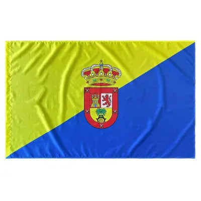 Comprar Bandera de Gran Canaria (150 x 90 cm - Poliéster) La Flamenca de Borgoña Bandera España