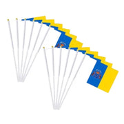 Comprar Bandera de Mano de Canarias 20x30 cm La Flamenca de Borgoña Bandera España