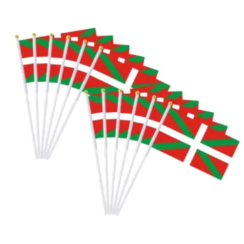 Comprar Bandera de Mano del País Vasco (Ikurriña) 20x30 cm La Flamenca de Borgoña Bandera España