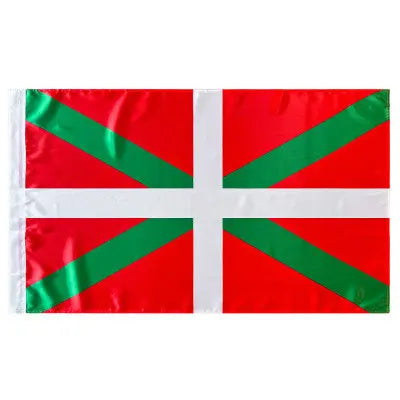 Comprar Bandera del País Vasco / Ikurriña (150 x 90 cm - Satén) La Flamenca de Borgoña Bandera España