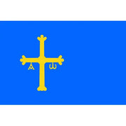 Comprar Bandera del Principado de Asturias (70 x 100 cm - Poliéster) La Flamenca de Borgoña Bandera España