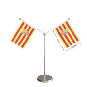 Comprar Banderín de Mesa de Aragón 10x15 cm (Sin Asta) La Flamenca de Borgoña Bandera España