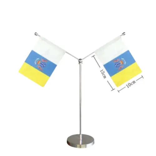 Comprar Banderín de Mesa de Canarias 10x15 cm (Sin Asta) La Flamenca de Borgoña Bandera España