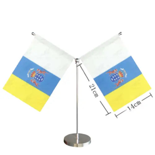Comprar Banderín de Mesa de Canarias 14x21 cm (Sin Asta) La Flamenca de Borgoña Bandera España
