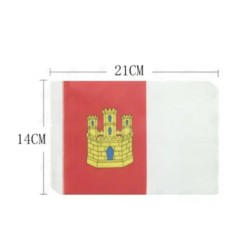 Comprar Banderín de Mesa de Castilla-La Mancha 14x21 cm (Sin Asta) La Flamenca de Borgoña Bandera España