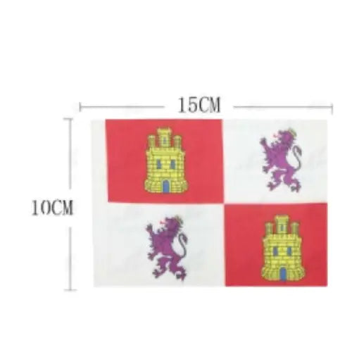 Comprar Banderín de Mesa de Castilla y León 10x15 cm (sin Asta) La Flamenca de Borgoña Bandera España