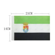 Comprar Banderín de Mesa de Extremadura 14x21 cm (Sin Asta) La Flamenca de Borgoña Bandera España