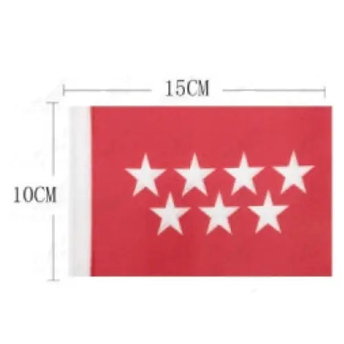 Comprar Banderín de Mesa de la Comunidad de Madrid 10x15 cm (Sin Asta) La Flamenca de Borgoña Bandera España