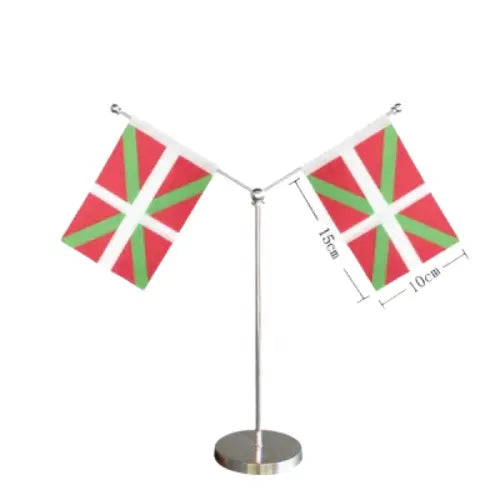 Comprar Banderín de Mesa del País Vasco / Ikurriña 10x15 cm (Sin Asta) La Flamenca de Borgoña Bandera España