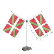 Comprar Banderín de Mesa del País Vasco / Ikurriña 14x21 cm (Sin Asta) La Flamenca de Borgoña Bandera España