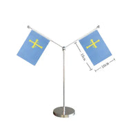 Comprar Banderín de Mesa del Principado de Asturias 10x15 cm (Sin Asta) La Flamenca de Borgoña Bandera España