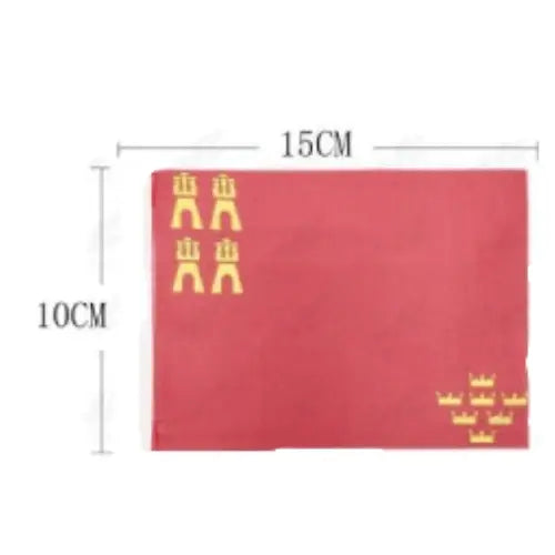 Comprar Banderín de Mesa sin Asta Región de Murcia (10 x 15 cm) La Flamenca de Borgoña Bandera España