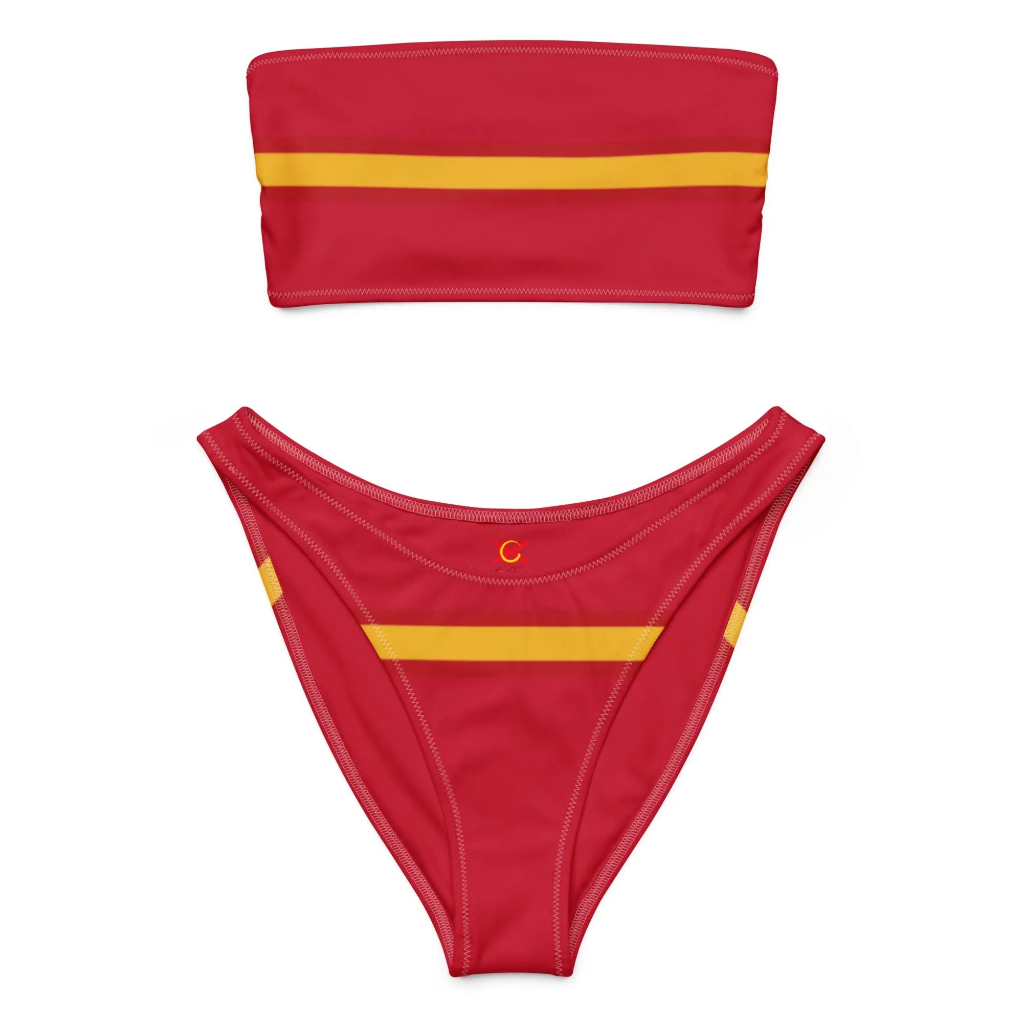 Comprar Bikini bandeau reciclado Bandera España La Flamenca de Borgoña Bandera España