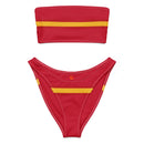 Comprar Bikini bandeau reciclado Bandera España La Flamenca de Borgoña Bandera España