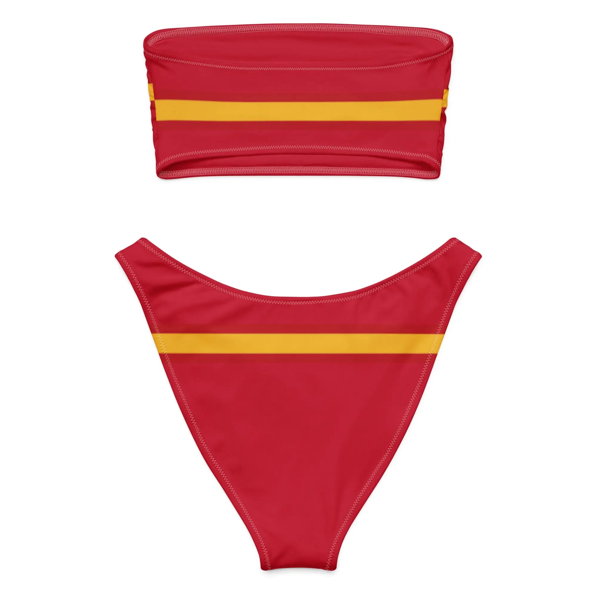 Comprar Bikini bandeau reciclado Bandera España La Flamenca de Borgoña Bandera España