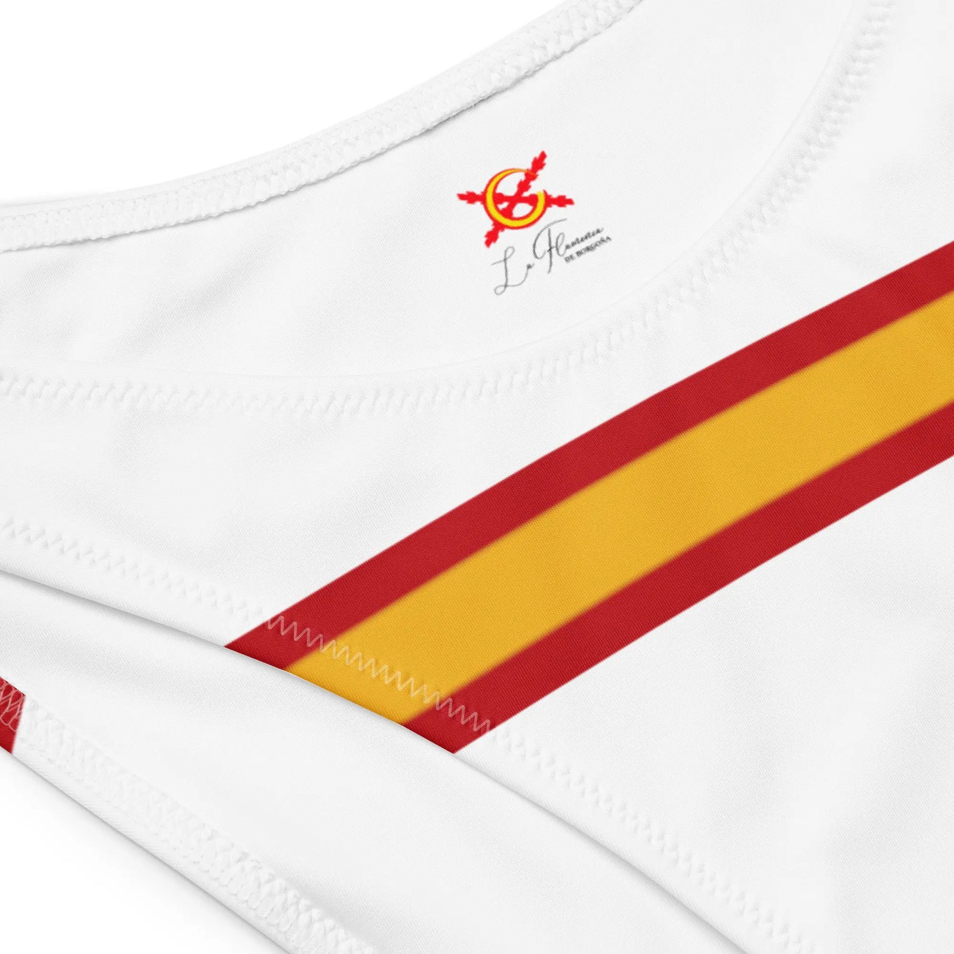 Comprar Bikini bandeau reciclado Bandera de España La Flamenca de Borgoña Bandera España