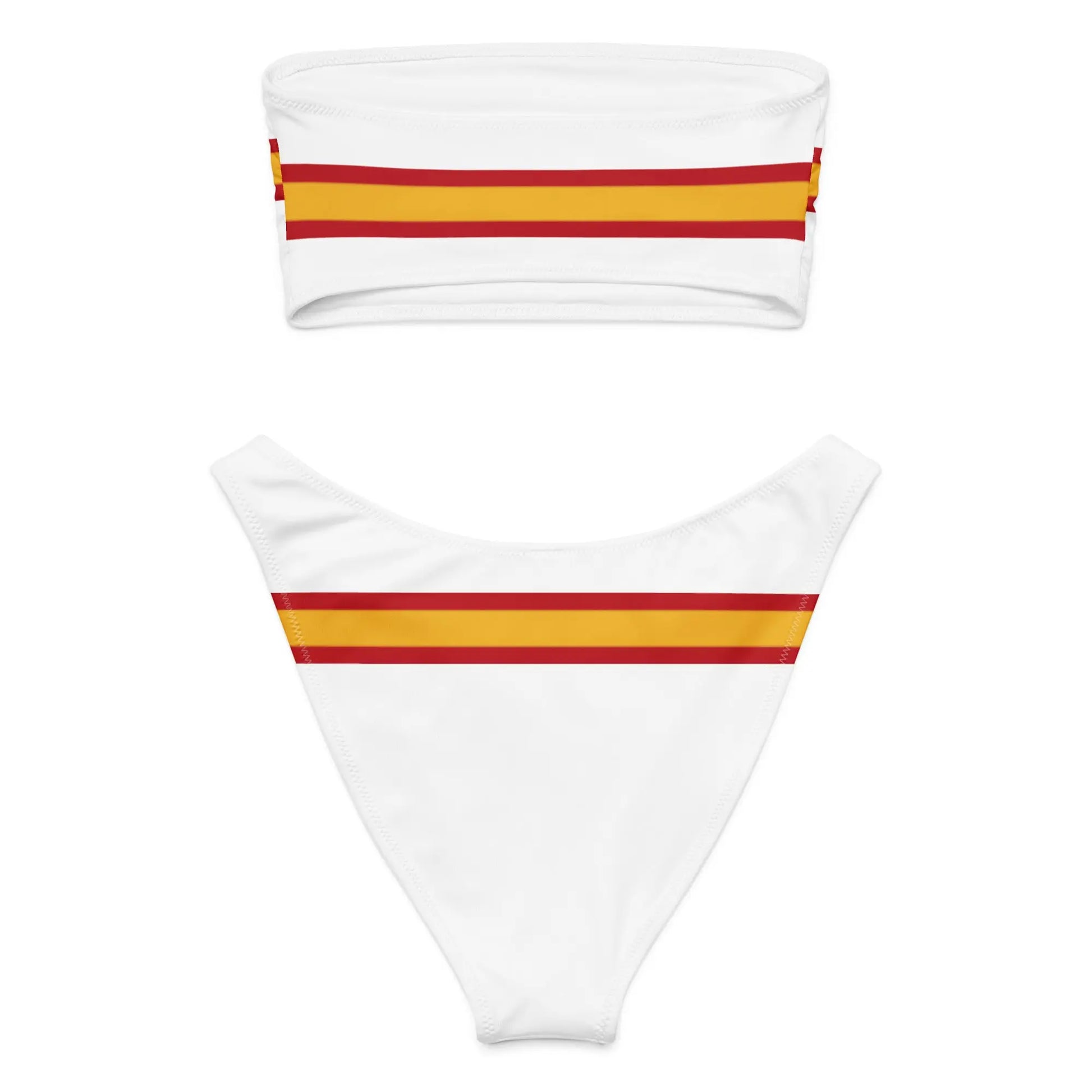 Comprar Bikini bandeau reciclado Bandera de España La Flamenca de Borgoña Bandera España