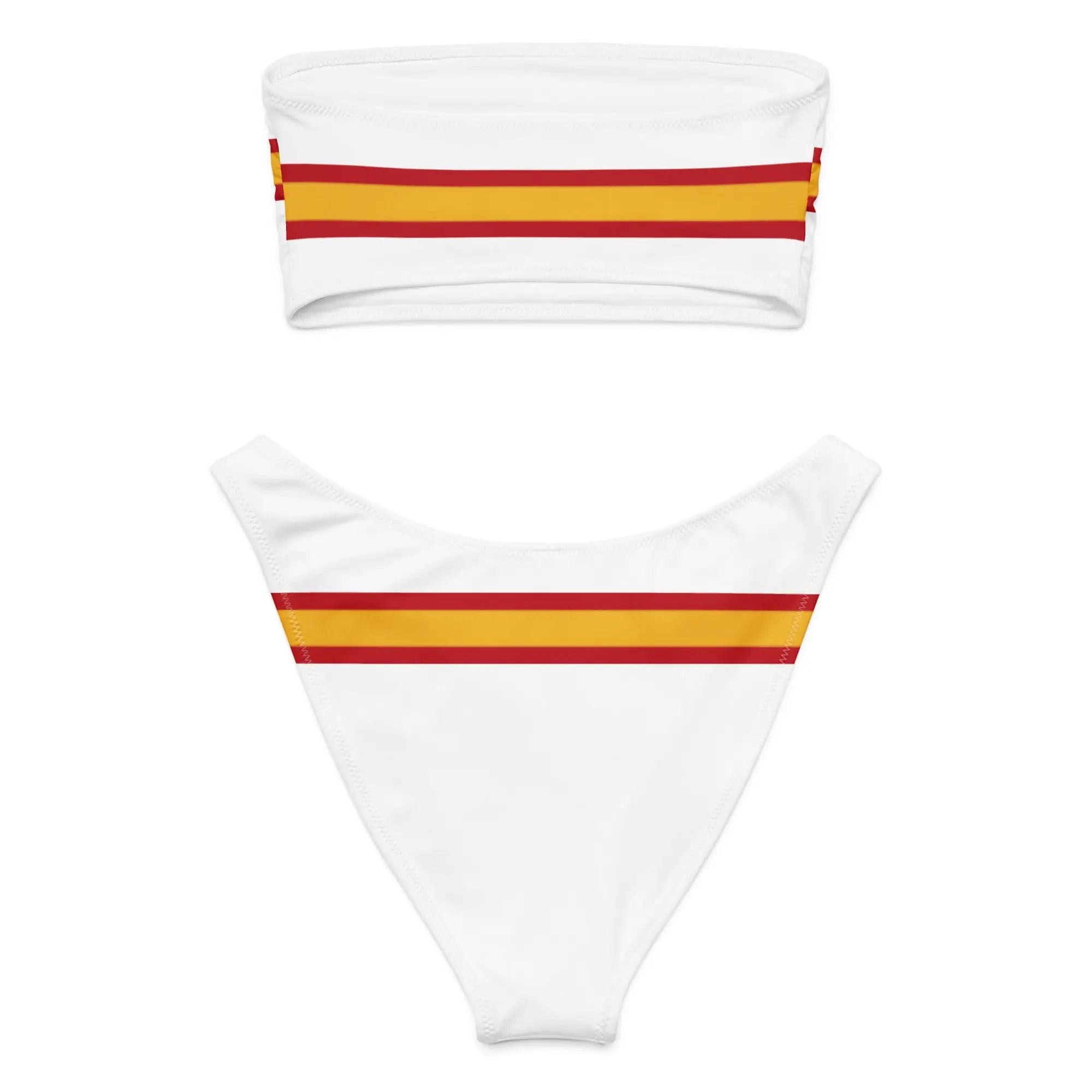 Comprar Bikini bandeau reciclado Bandera de España La Flamenca de Borgoña Bandera España