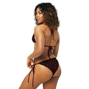 Comprar Bikini de triángulo Cruz de Borgoña mosaico La Flamenca de Borgoña, Bandera de España, Cruz de Borgoña, Patricia Muñoz, VOX, Santiago Abascal