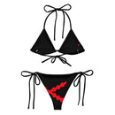 Comprar Bikini de triángulo Cruz de Borgoña negro La Flamenca de Borgoña, Bandera de España, Cruz de Borgoña, Patricia Muñoz, VOX, Santiago Abascal