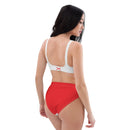 Comprar Bikini reciclado talle alto Cruz de Borgoña La Flamenca de Borgoña, Bandera de España, Cruz de Borgoña, Patricia Muñoz, VOX, Santiago Abascal