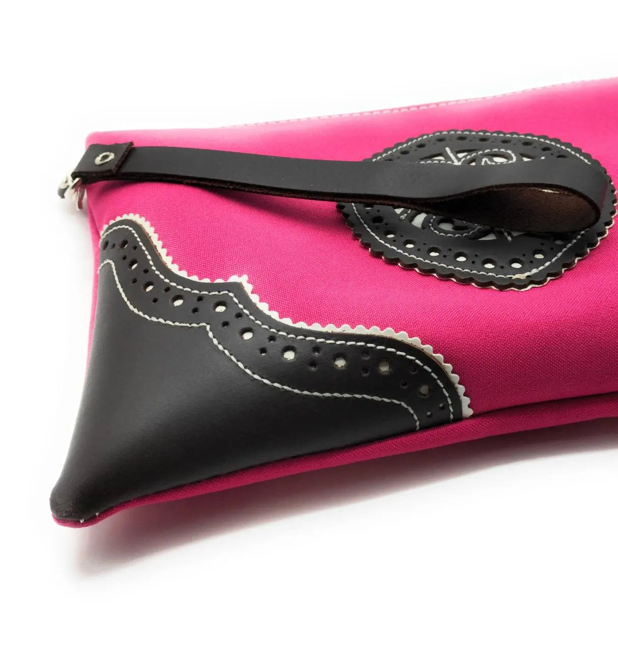 Bolso de mano Rosa capote y taurino - LaFlamencadeBorgoña